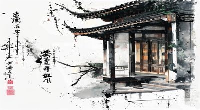楼凤阁艺术鉴赏系列配图，传统书法作品特写，墨迹淋漓，展现中国书法艺术的笔力与意境